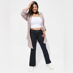 Torrid Luxe Slim Boot Super Stretch Mid-Rise Jean